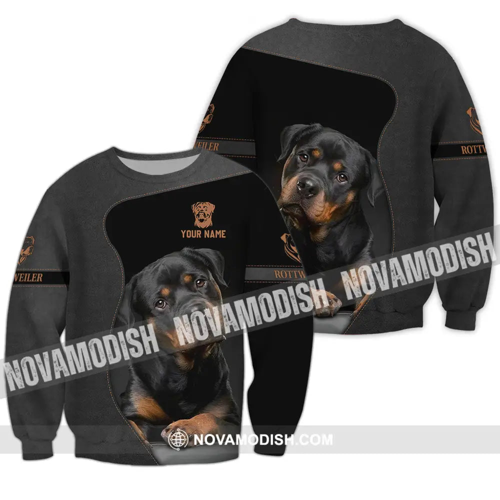 Unisex Shirt - Custom Rottweiler Dog Lover Shirt Long Sleeve / S T-shirt