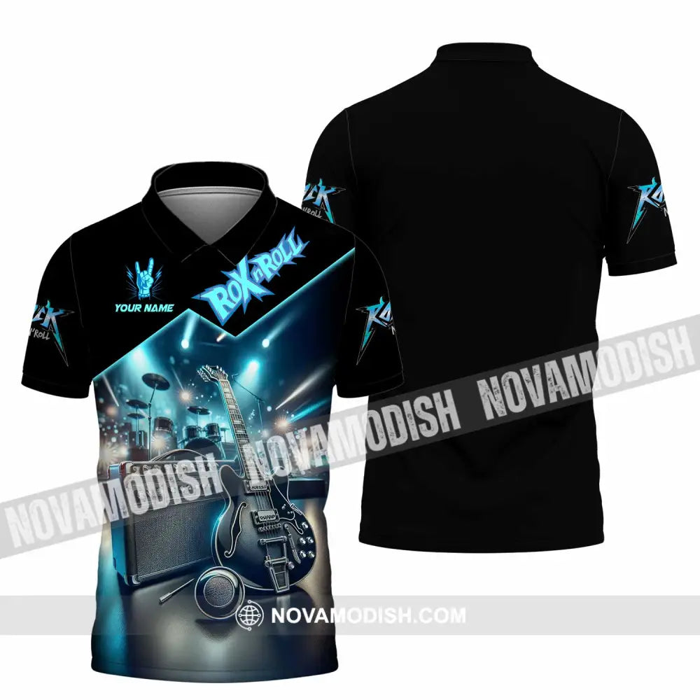 Unisex Shirt - Custom Rox N Roll 3D Shirt Polo Shirt / S T-shirt