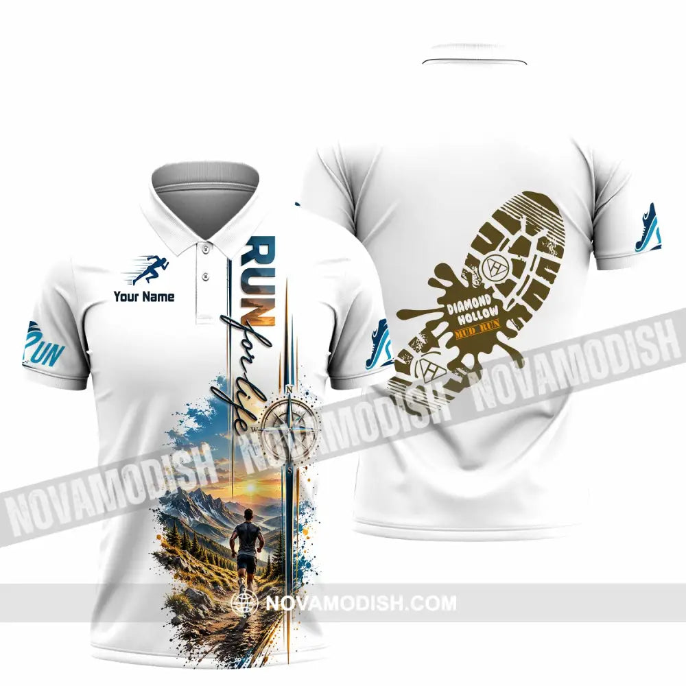 Unisex Shirt - Custom Run For Life Shirt - Polo Shirt / S - T-shirt