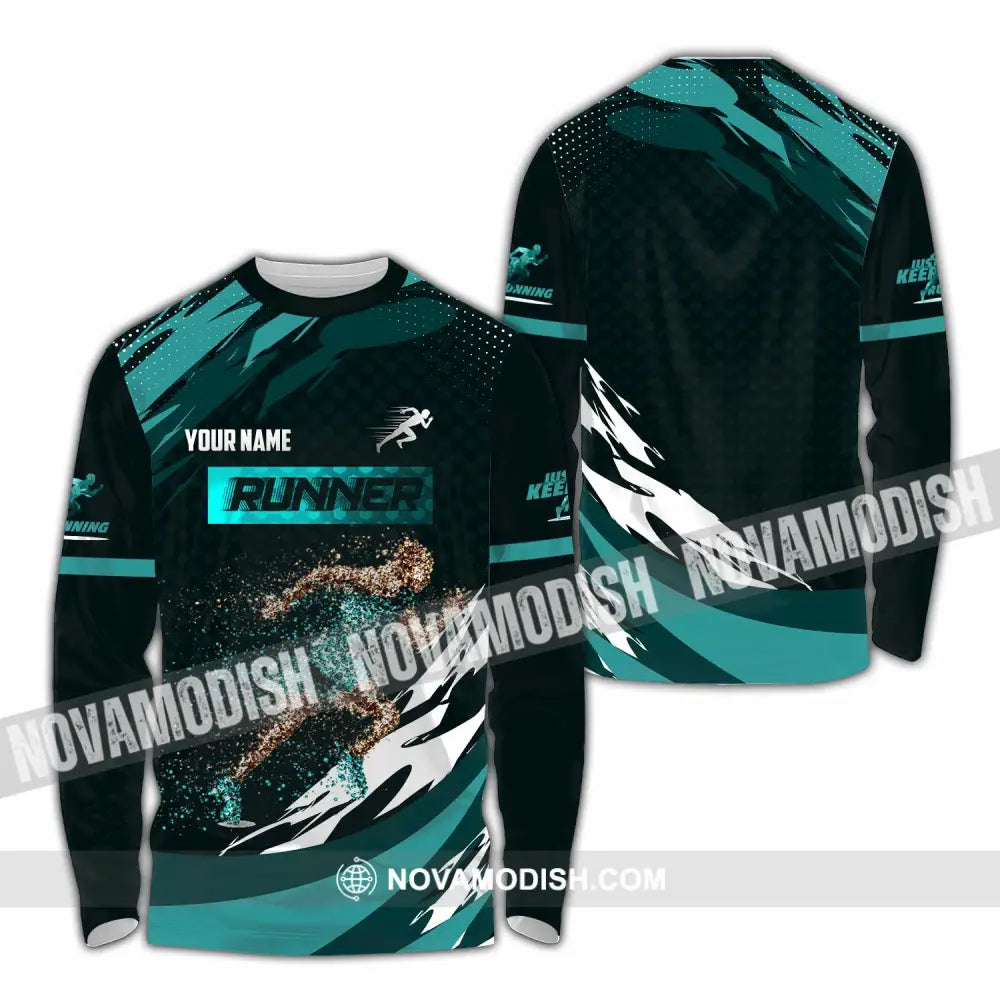 Unisex Shirt - Custom Runner 3D Shirt - Long Sleeve Shirt / S - T-shirt