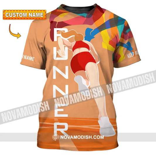Unisex Shirt - Custom Runner Keep Running 3D Shirt T-shirt