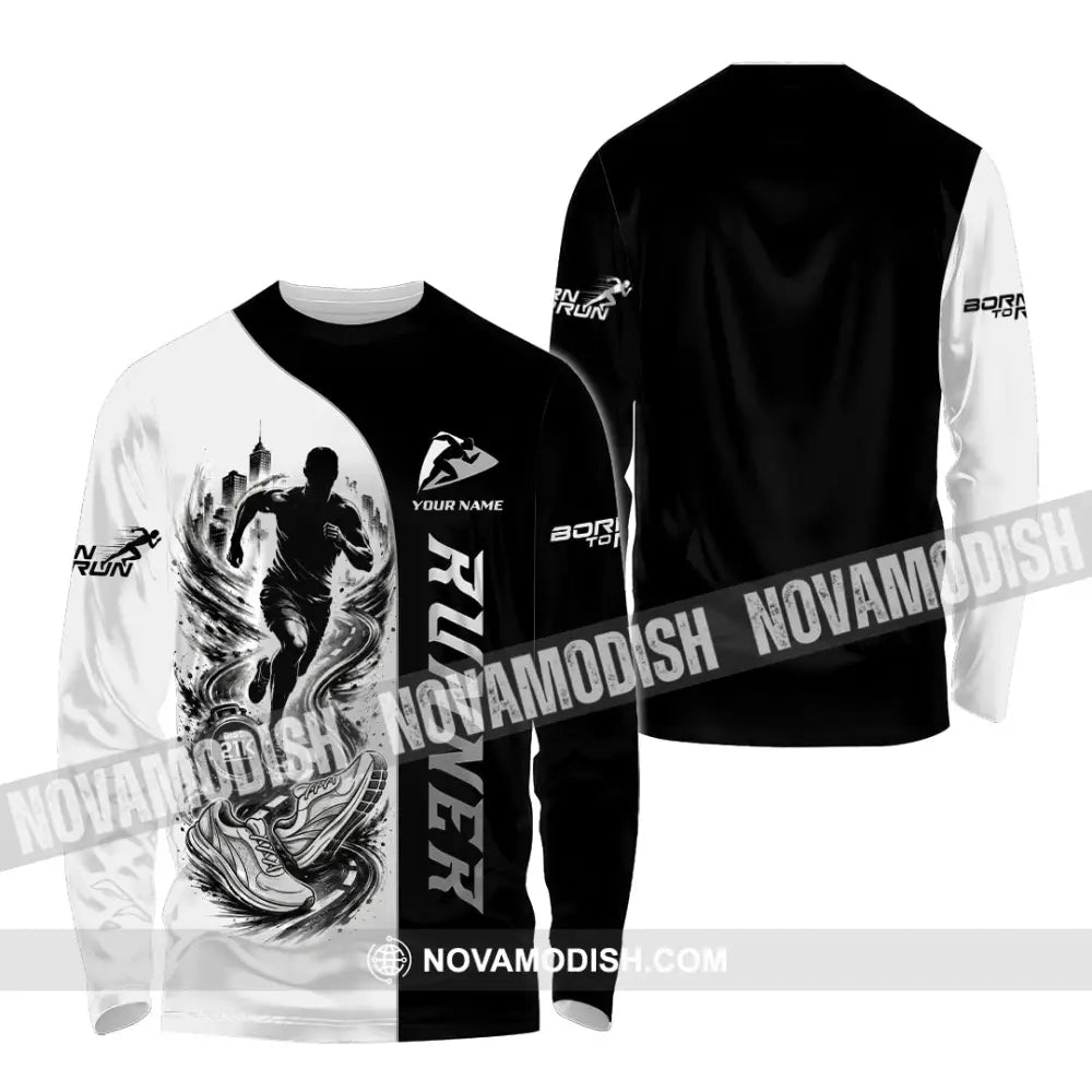 Unisex Shirt - Custom Runner Shirt - Long Sleeve Shirt / S - T-shirt