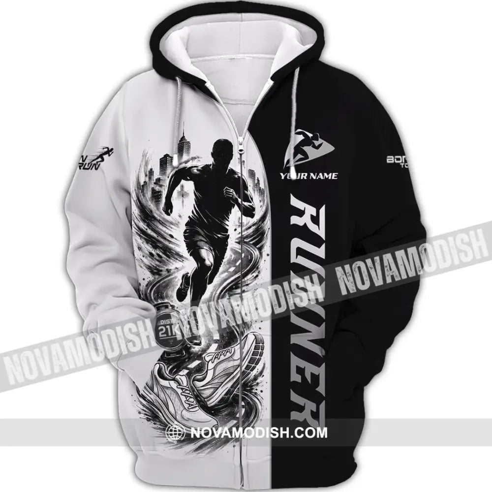 Unisex Shirt - Custom Runner Shirt - Zipper Hoodie / S - T-shirt