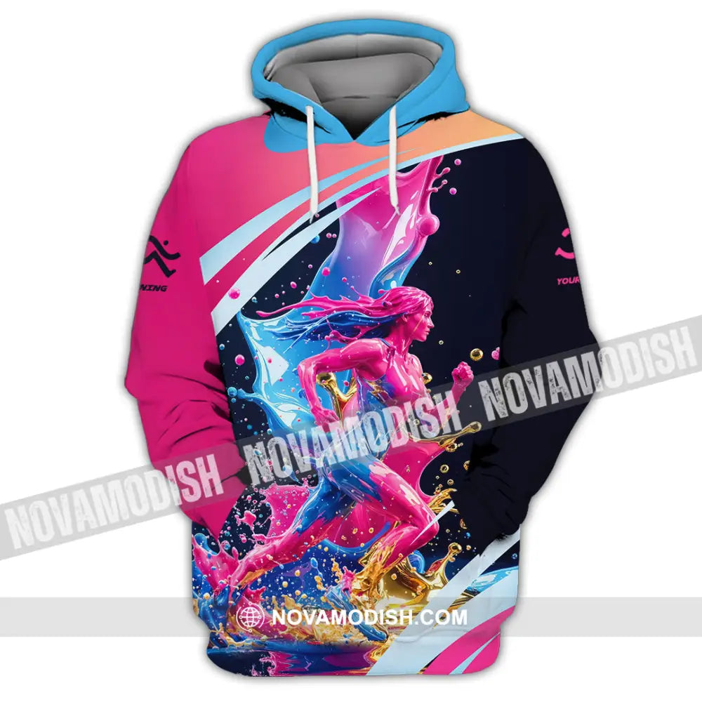 Unisex Shirt - Custom Running 3D Shirt Hoodie / S T-shirt