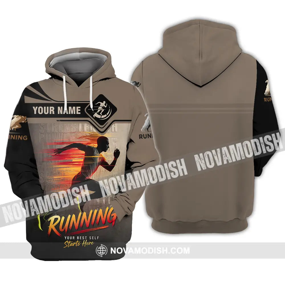 Unisex Shirt - Custom Running 3D Shirt Hoodie / S T-shirt