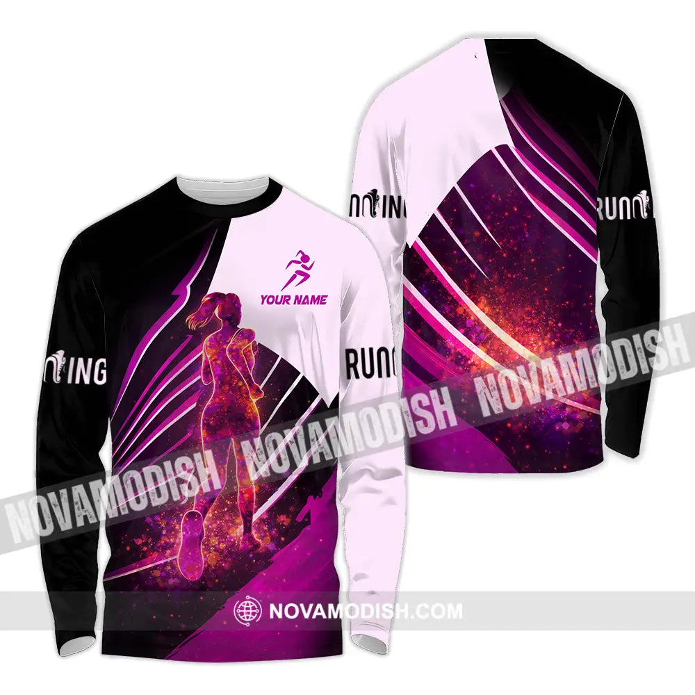 Unisex Shirt - Custom Running 3D Shirt - Long Sleeve Shirt / S - T-shirt
