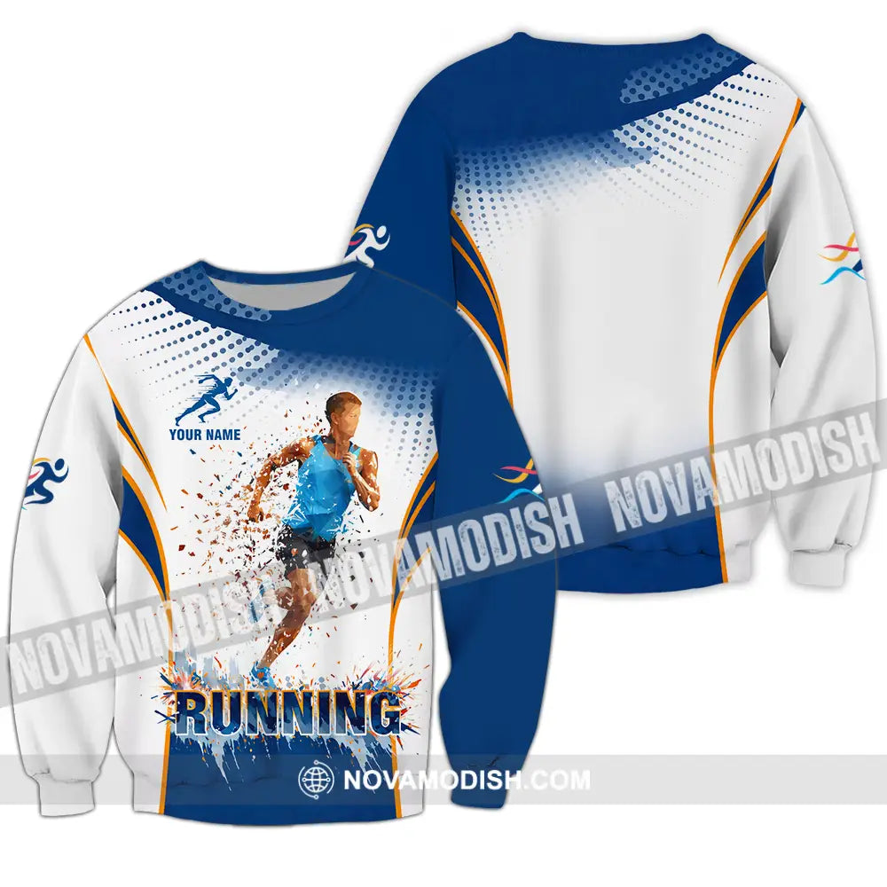 Unisex Shirt - Custom Running 3D Shirt Long Sleeve / S T-shirt