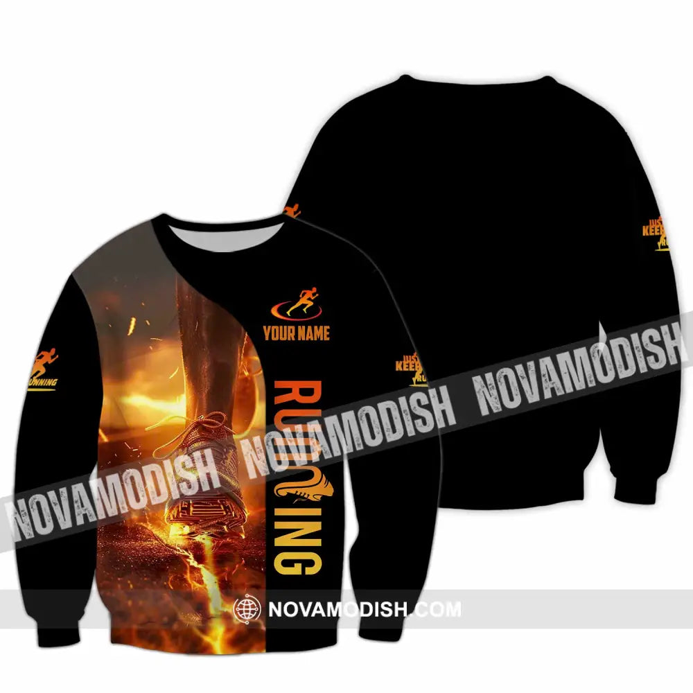 Unisex Shirt - Custom Running 3D Shirt - Long Sleeve / S - T-shirt