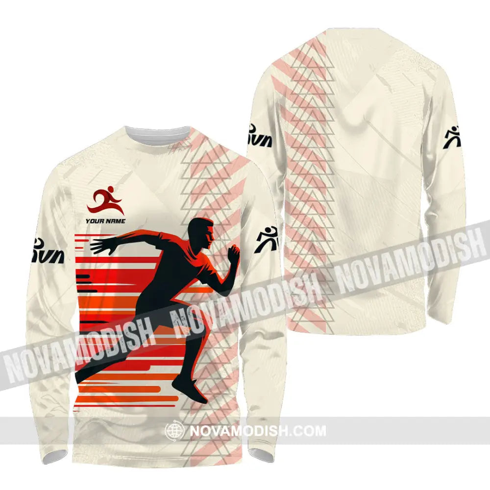 Unisex Shirt - Custom Running 3D Shirt Long Sleeve Shirt / S T-shirt