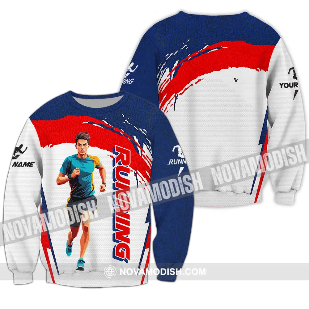 Unisex Shirt - Custom Running 3D Shirt Long Sleeve / S T-shirt