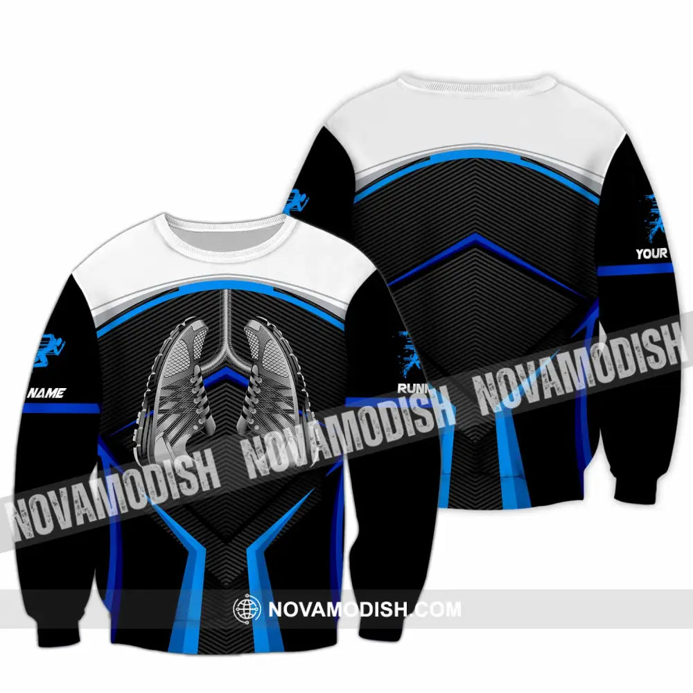 Unisex Shirt - Custom Running 3D Shirt Long Sleeve / S T-shirt