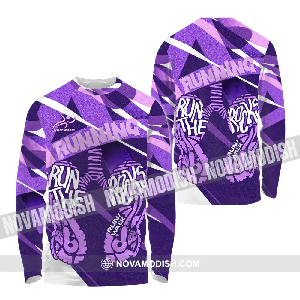 Unisex Shirt - Custom Running 3D Shirt Long Sleeve Shirt / S T-shirt