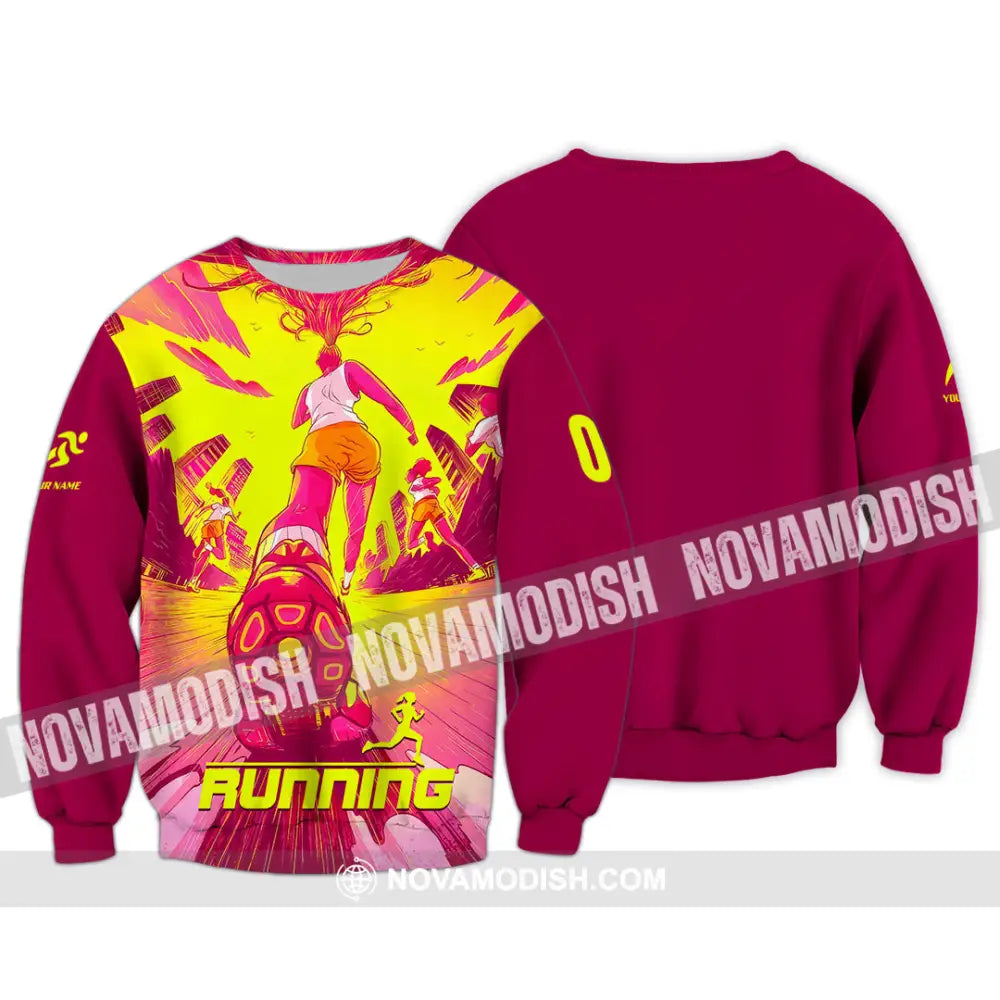Unisex Shirt - Custom Running 3D Shirt - Long Sleeve / S - T-shirt