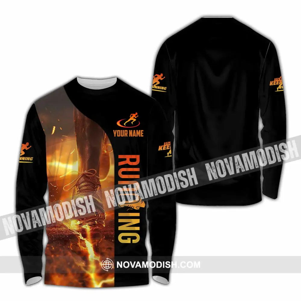 Unisex Shirt - Custom Running 3D Shirt - Long Sleeve Shirt / S - T-shirt
