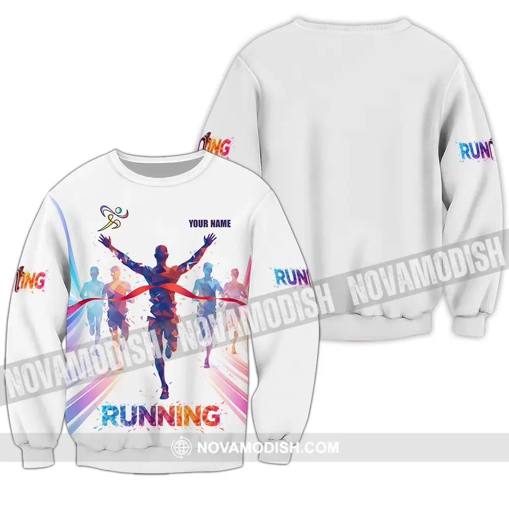 Unisex Shirt - Custom Running 3D Shirt Long Sleeve / S T-shirt