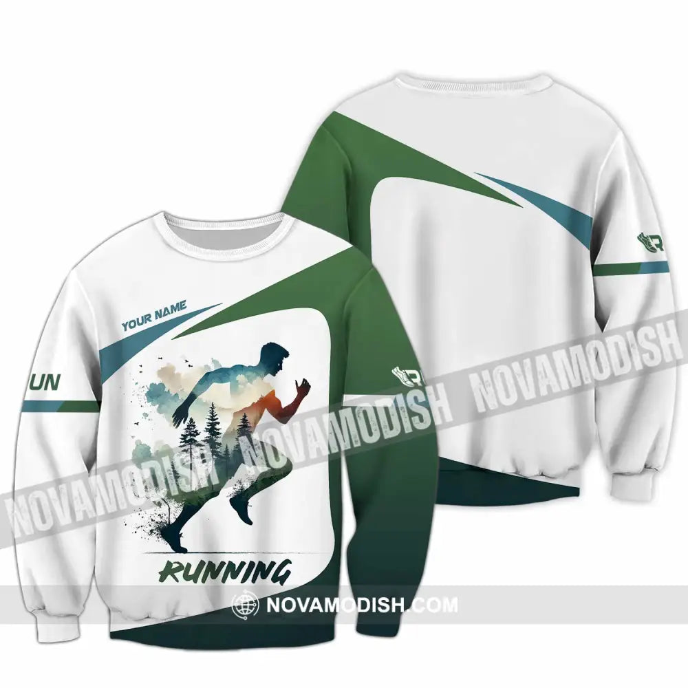 Unisex Shirt - Custom Running 3D Shirt Long Sleeve / S T-shirt