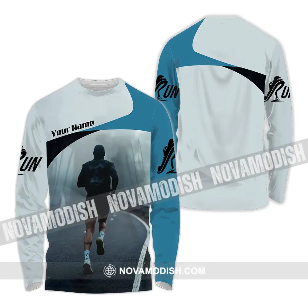 Unisex Shirt - Custom Running 3D Shirt - Long Sleeve Shirt / S - T-shirt