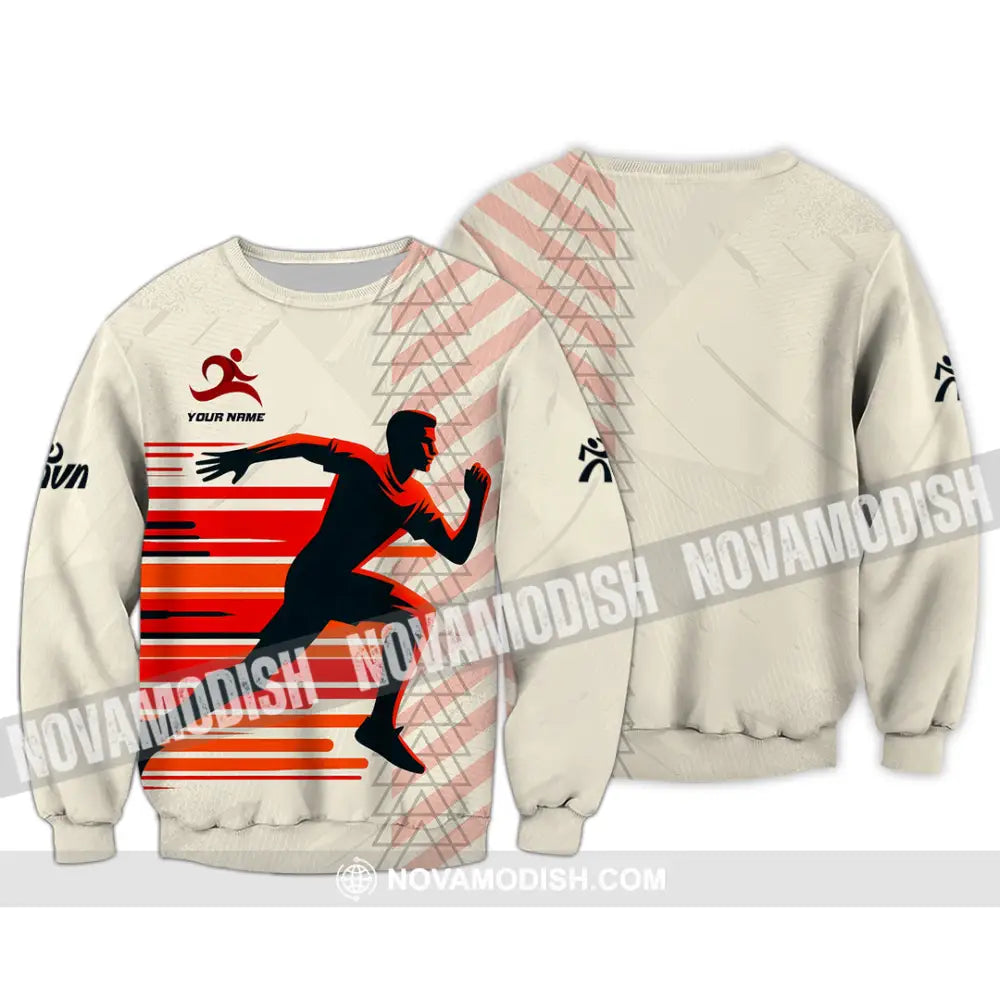 Unisex Shirt - Custom Running 3D Shirt Long Sleeve / S T-shirt