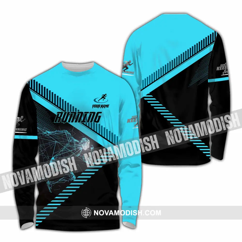Unisex Shirt - Custom Running 3D Shirt Long Sleeve Shirt / S T-shirt