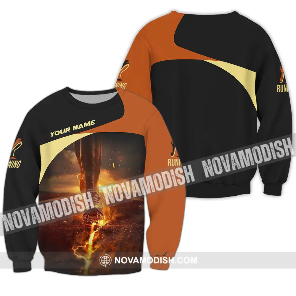Unisex Shirt - Custom Running 3D Shirt Long Sleeve / S T-shirt