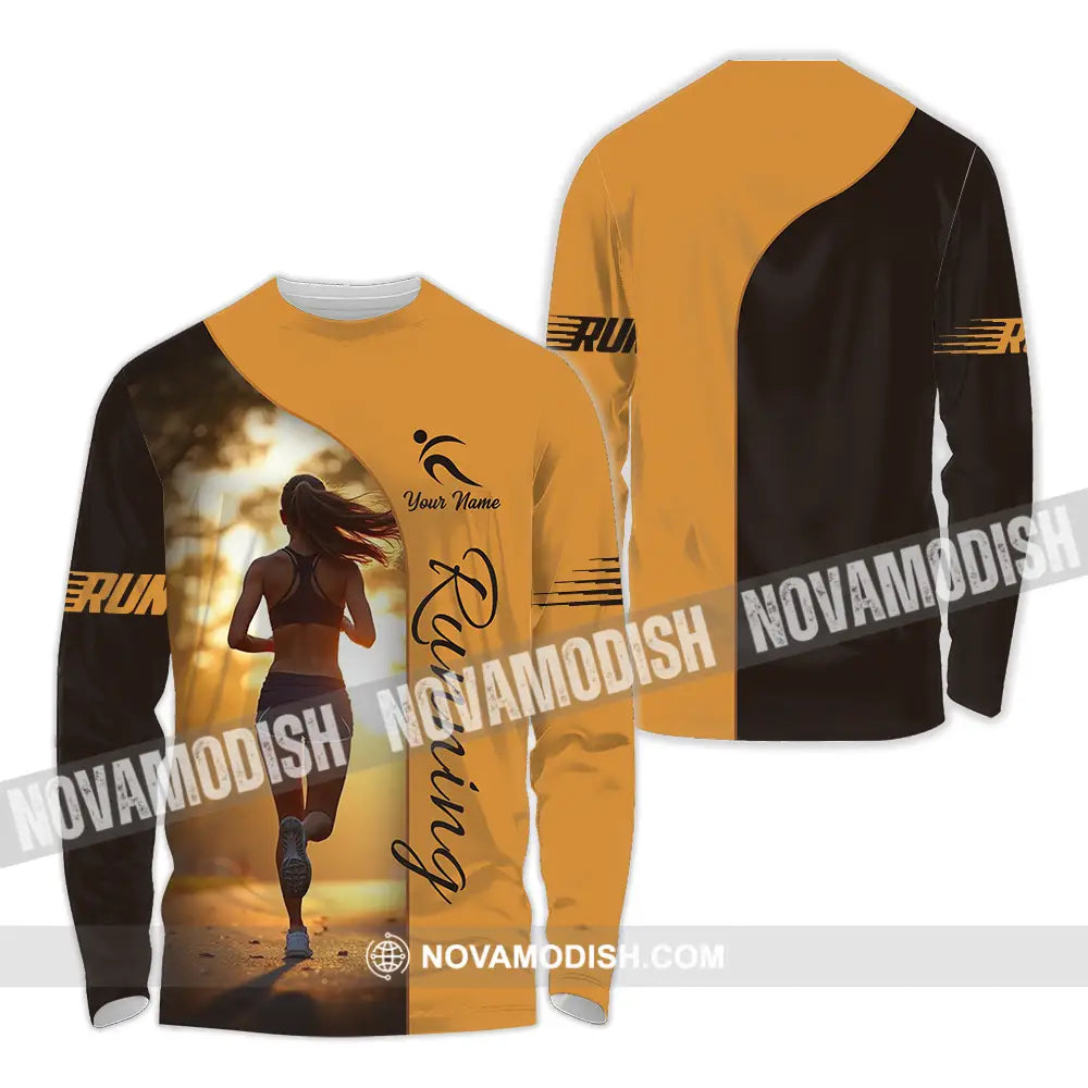 Unisex Shirt - Custom Running 3D Shirt - Long Sleeve Shirt / S - T-shirt