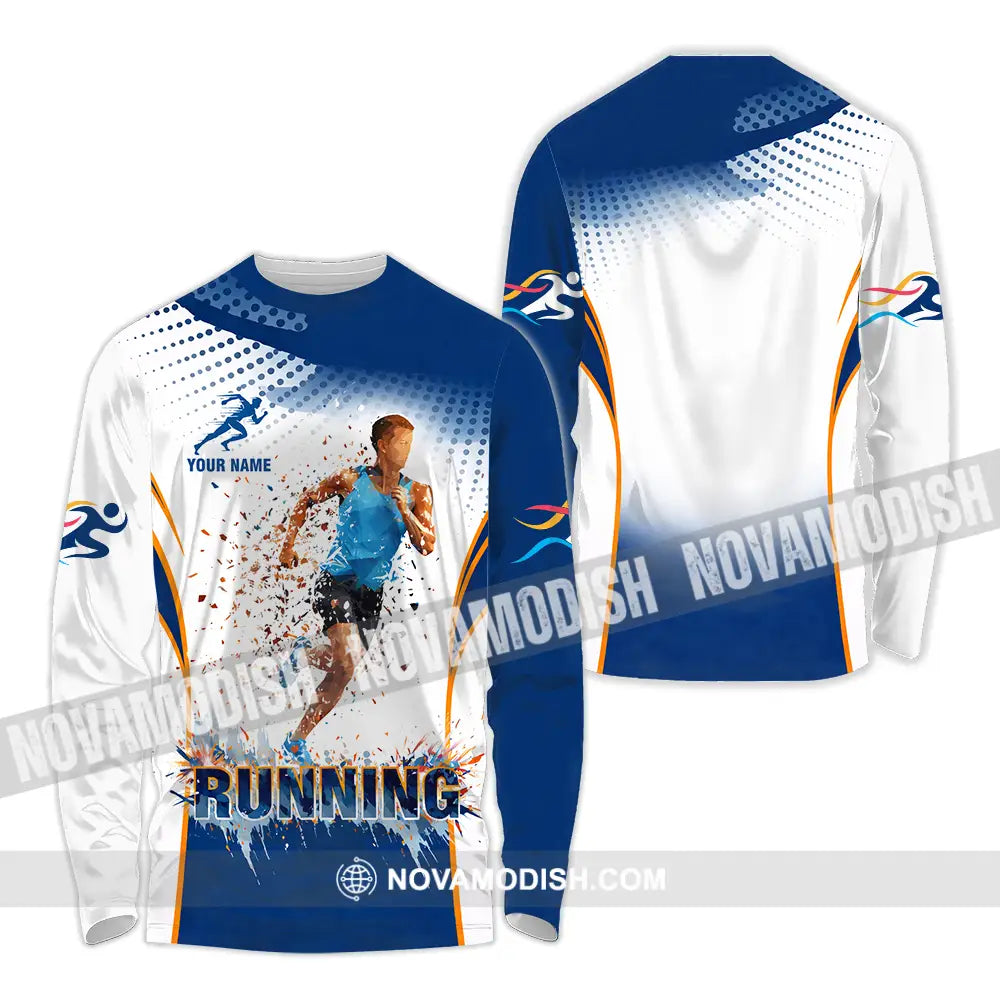 Unisex Shirt - Custom Running 3D Shirt Long Sleeve Shirt / S T-shirt