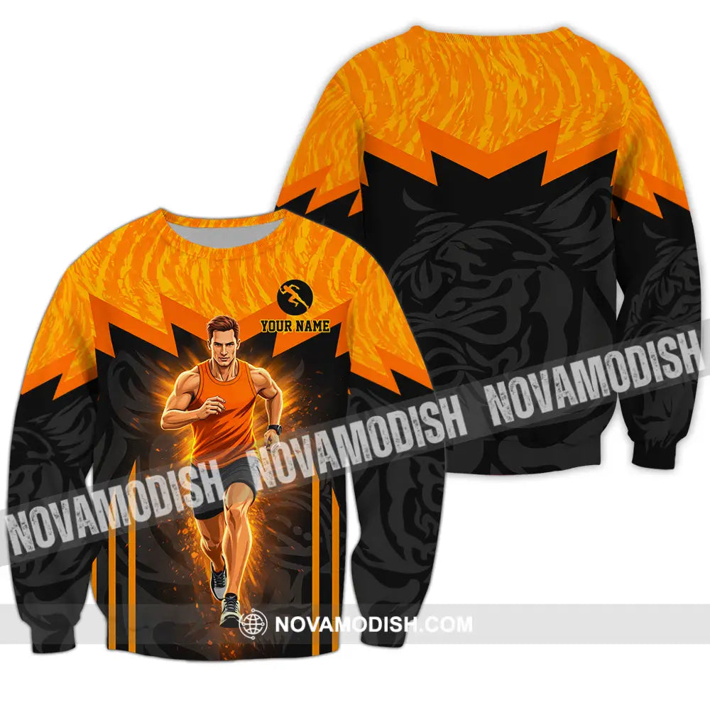 Unisex Shirt - Custom Running 3D Shirt Long Sleeve / S T-shirt