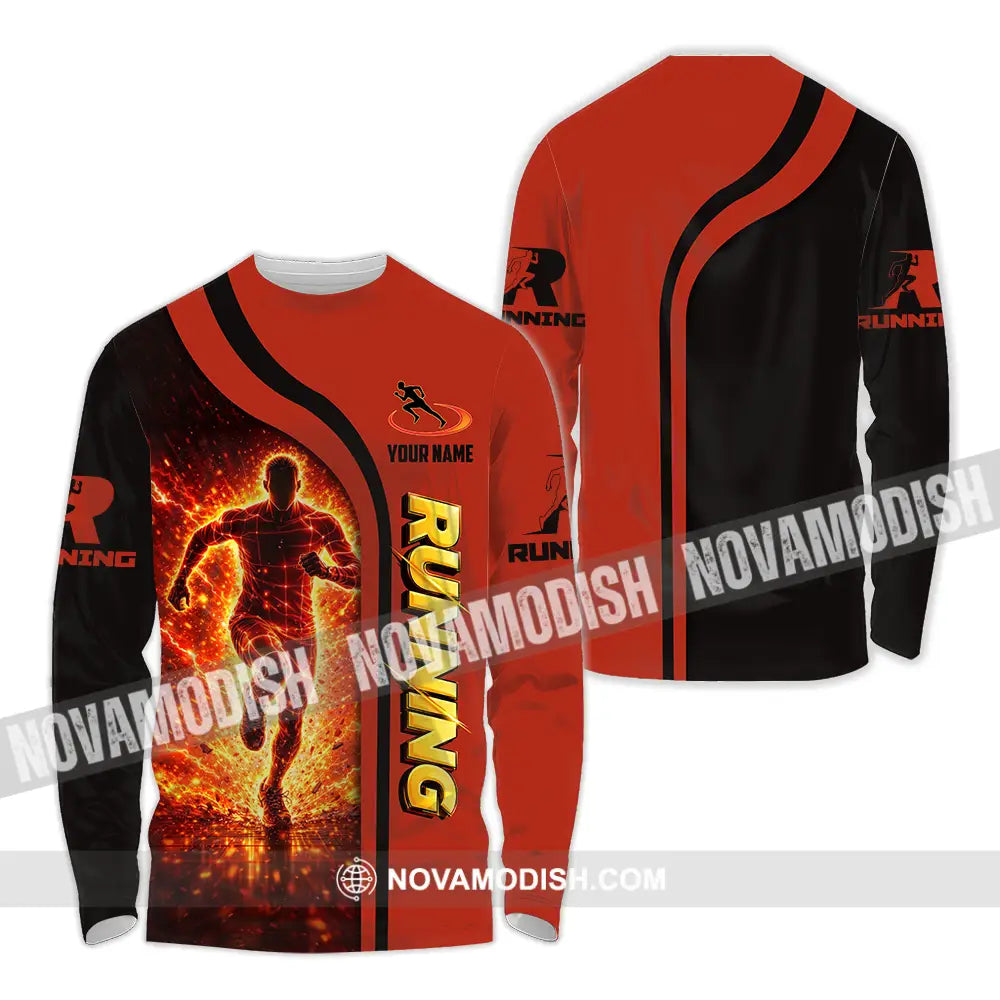 Unisex Shirt - Custom Running 3D Shirt - Long Sleeve Shirt / S - T-shirt