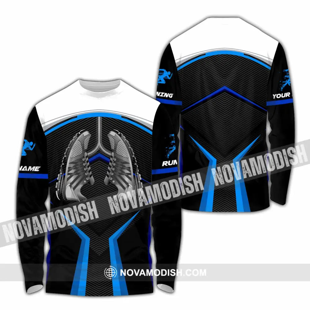Unisex Shirt - Custom Running 3D Shirt Long Sleeve Shirt / S T-shirt