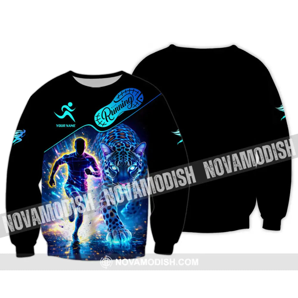 Unisex Shirt - Custom Running 3D Shirt Long Sleeve / S T-shirt