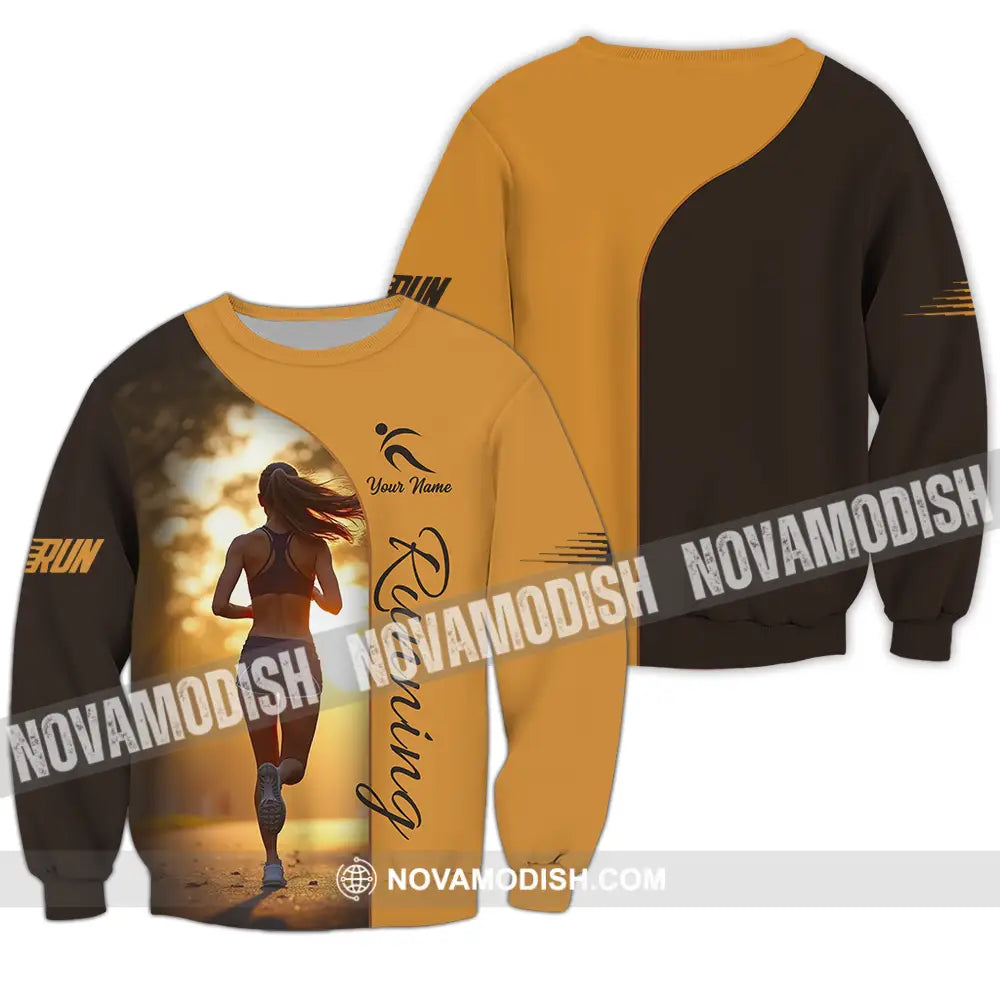 Unisex Shirt - Custom Running 3D Shirt - Long Sleeve / S - T-shirt