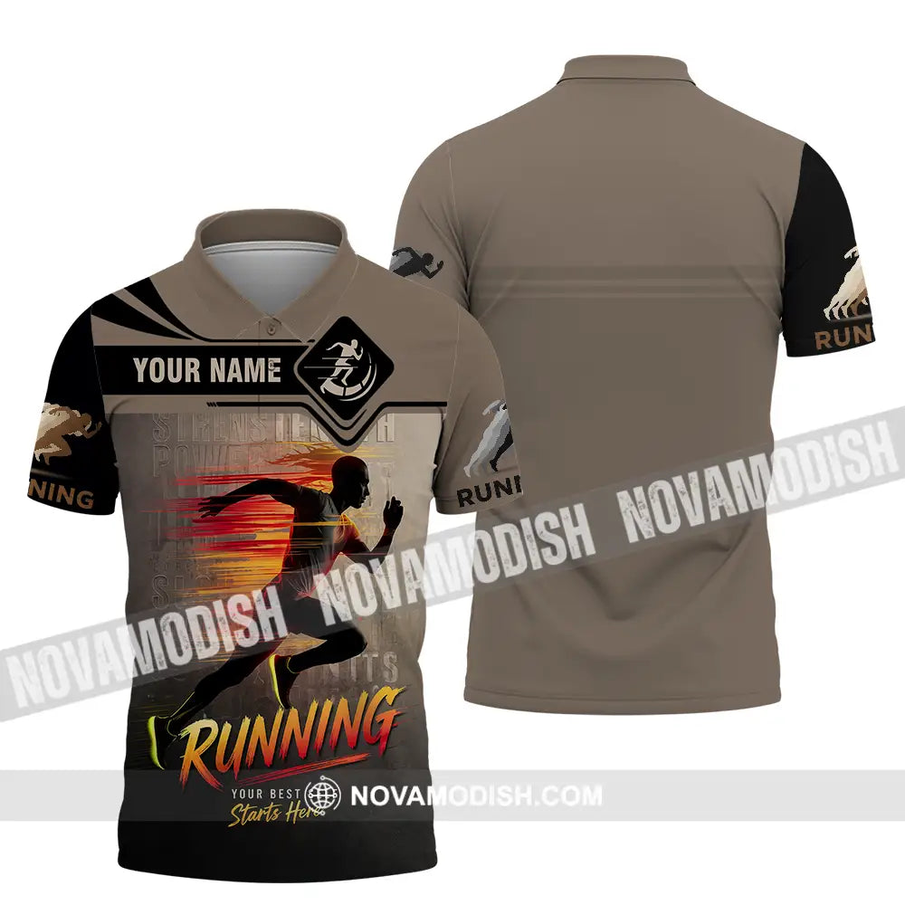 Unisex Shirt - Custom Running 3D Shirt Polo Shirt / S T-shirt