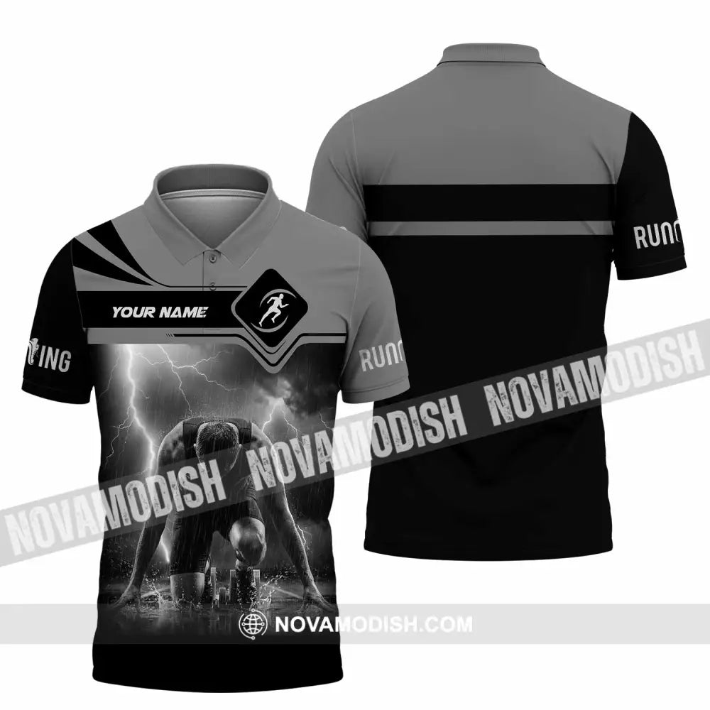 Unisex Shirt - Custom Running 3D Shirt Polo Shirt / S T-shirt