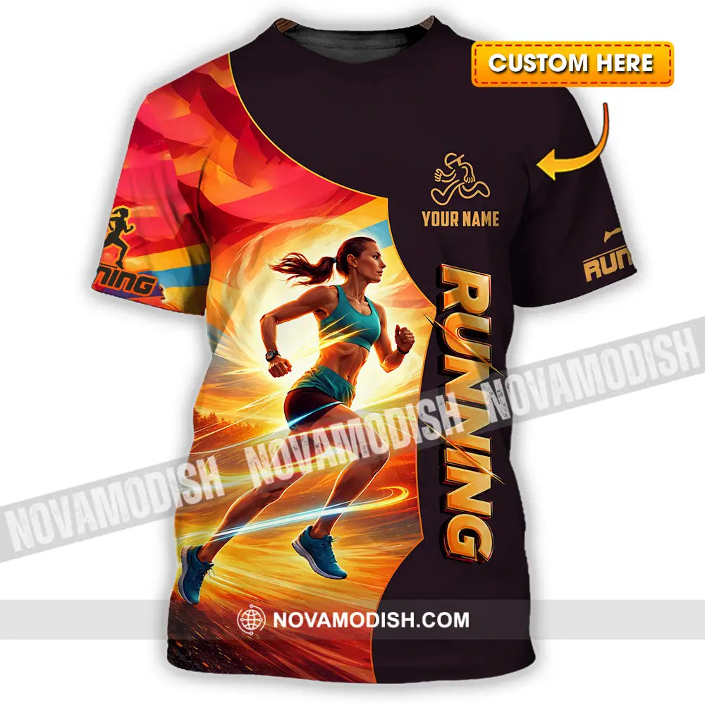 Unisex Shirt - Custom Running 3D Shirt T-shirt