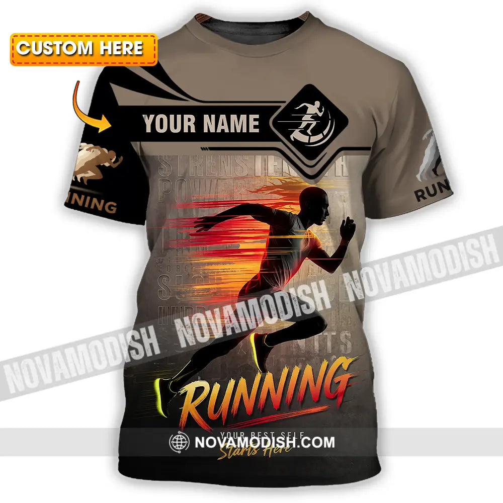 Unisex Shirt - Custom Running 3D Shirt T-shirt