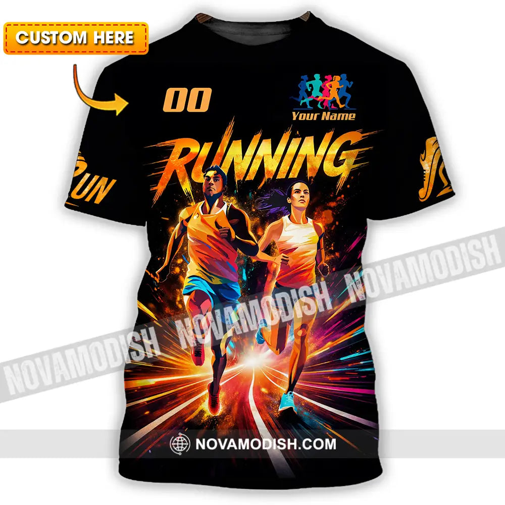 Unisex Shirt - Custom Running 3D Shirt - T-shirt