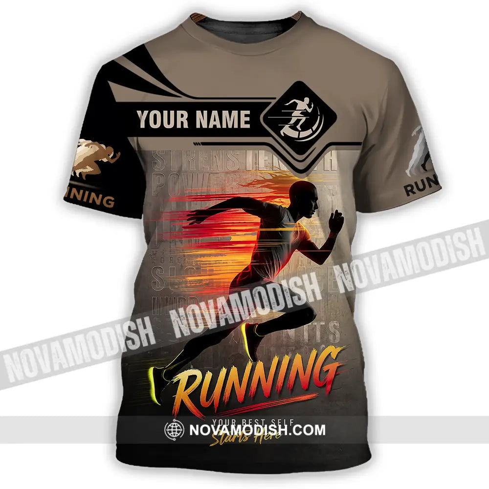 Unisex Shirt - Custom Running 3D Shirt T-Shirt / S T-shirt