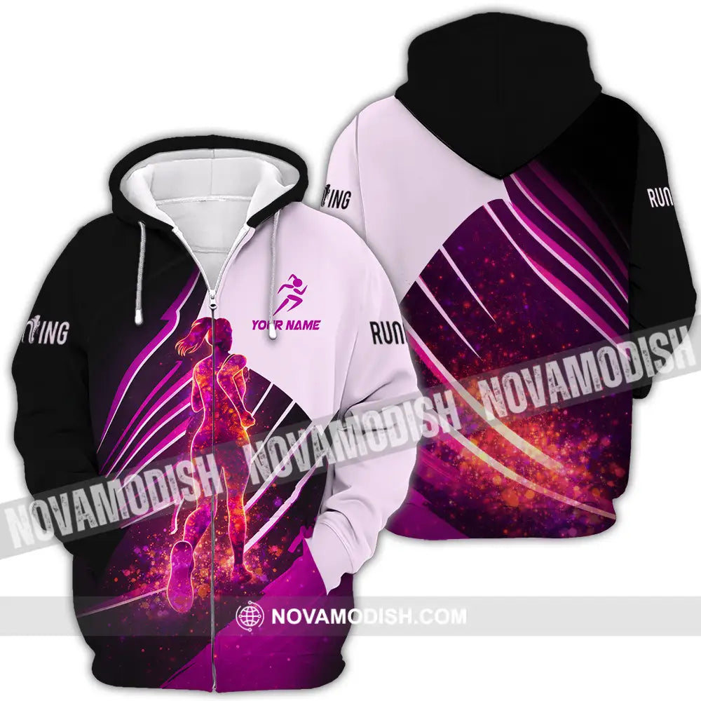 Unisex Shirt - Custom Running 3D Shirt - Zipper Hoodie / S - T-shirt