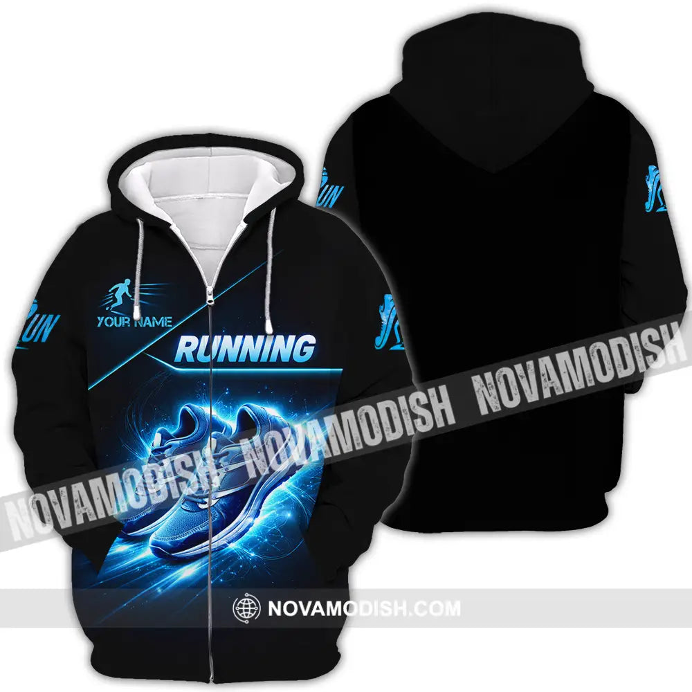 Unisex Shirt - Custom Running 3D Shirt - Zipper Hoodie / S - T-shirt