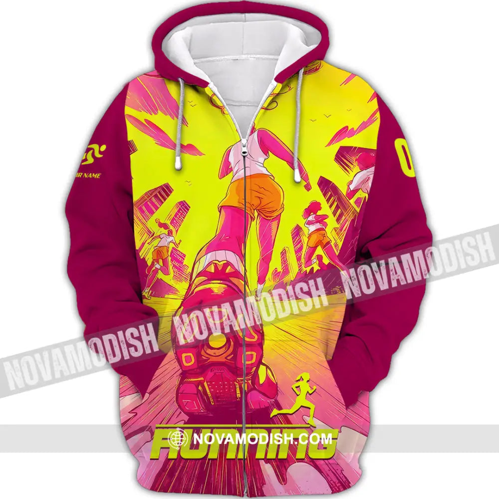 Unisex Shirt - Custom Running 3D Shirt - Zipper Hoodie / S - T-shirt