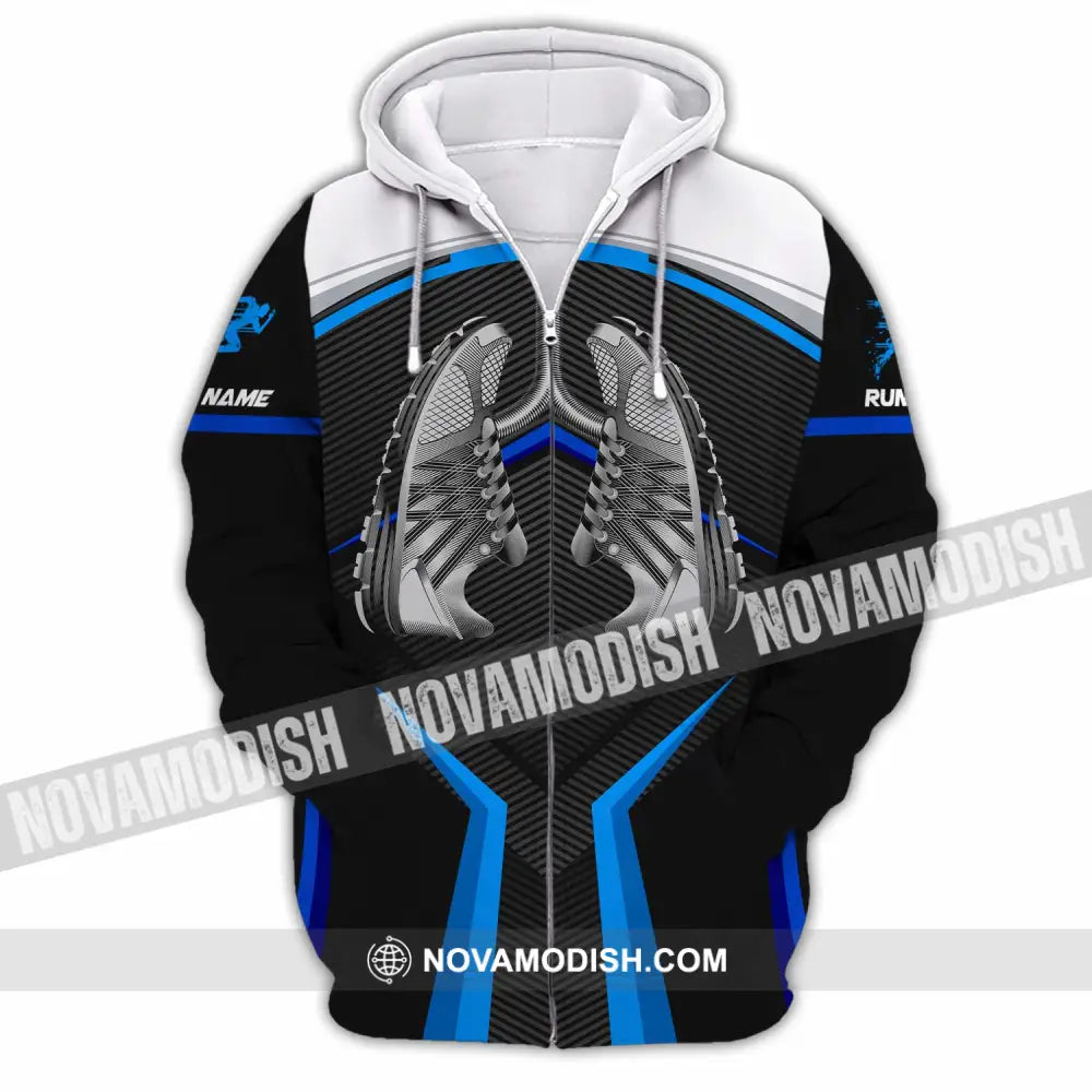 Unisex Shirt - Custom Running 3D Shirt Zipper Hoodie / S T-shirt