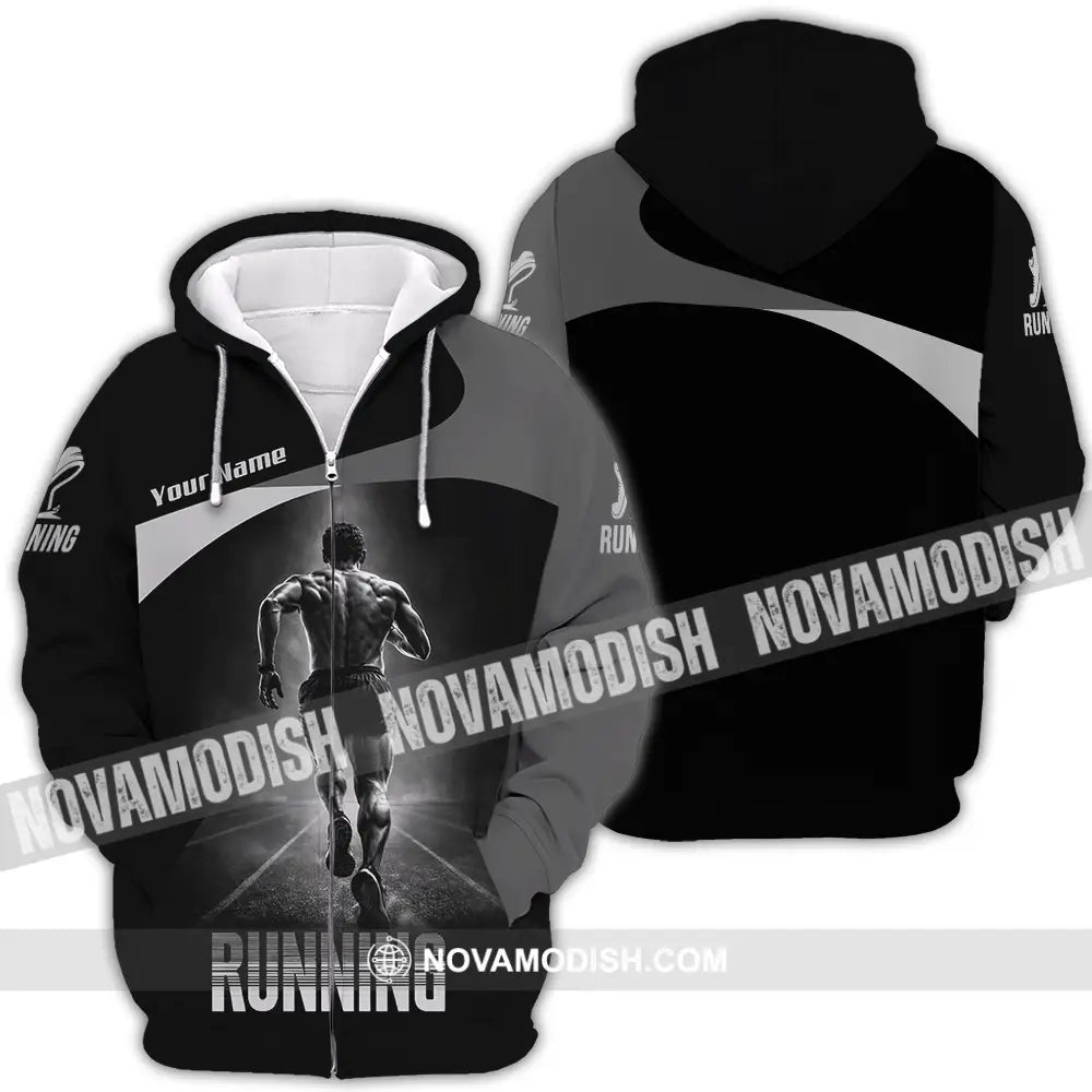 Unisex Shirt - Custom Running 3D Shirt - Zipper Hoodie / S - T-shirt