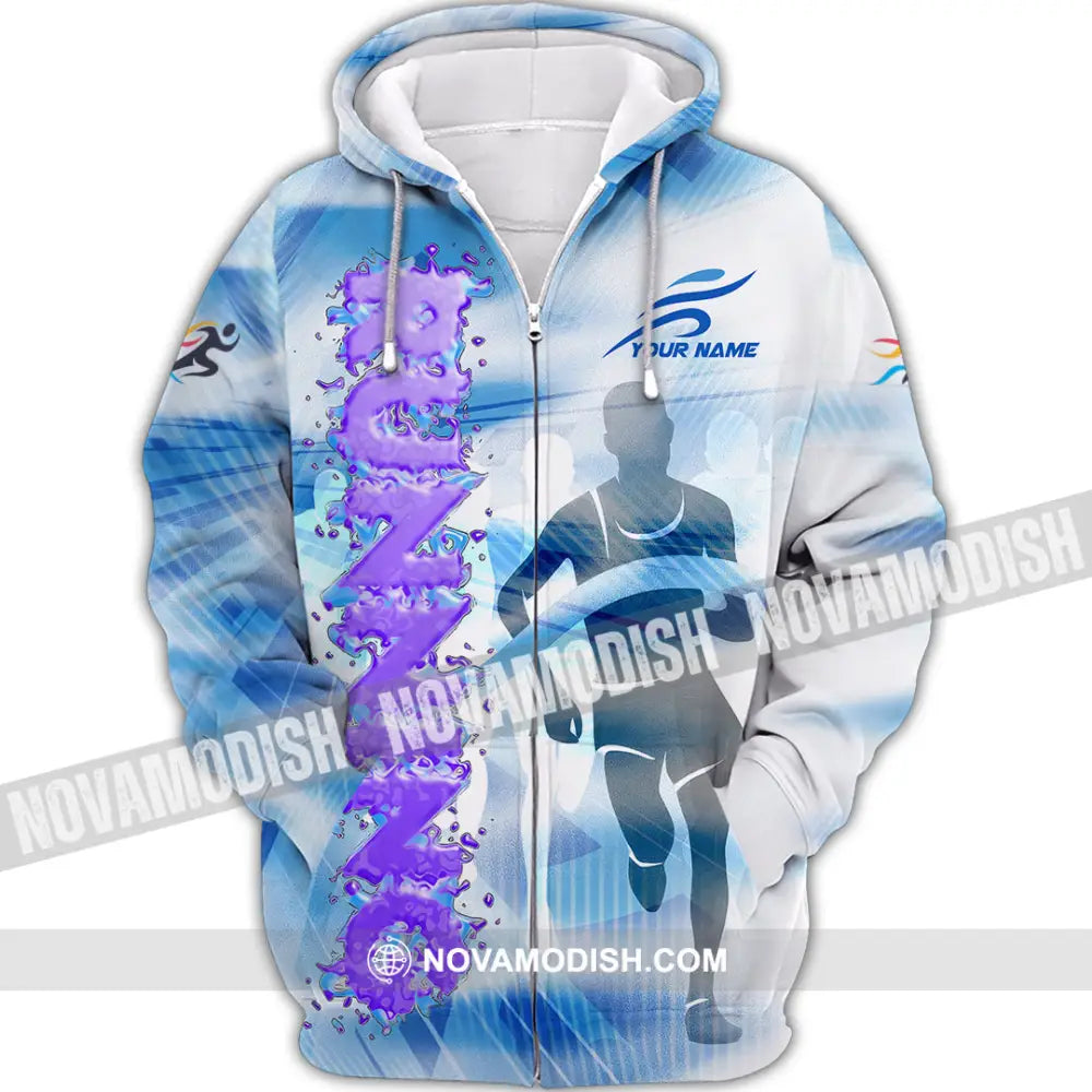 Unisex Shirt - Custom Running 3D Shirt - Zipper Hoodie / S - T-shirt