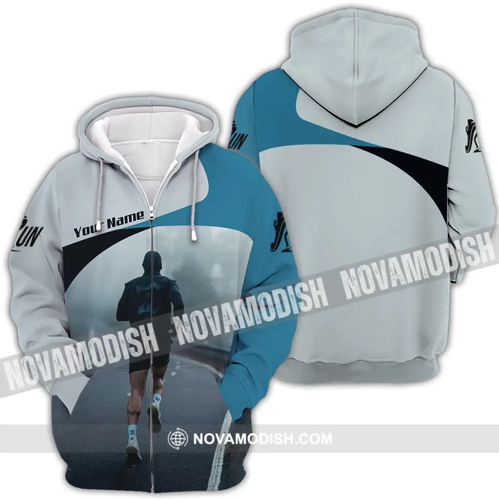 Unisex Shirt - Custom Running 3D Shirt - Zipper Hoodie / S - T-shirt