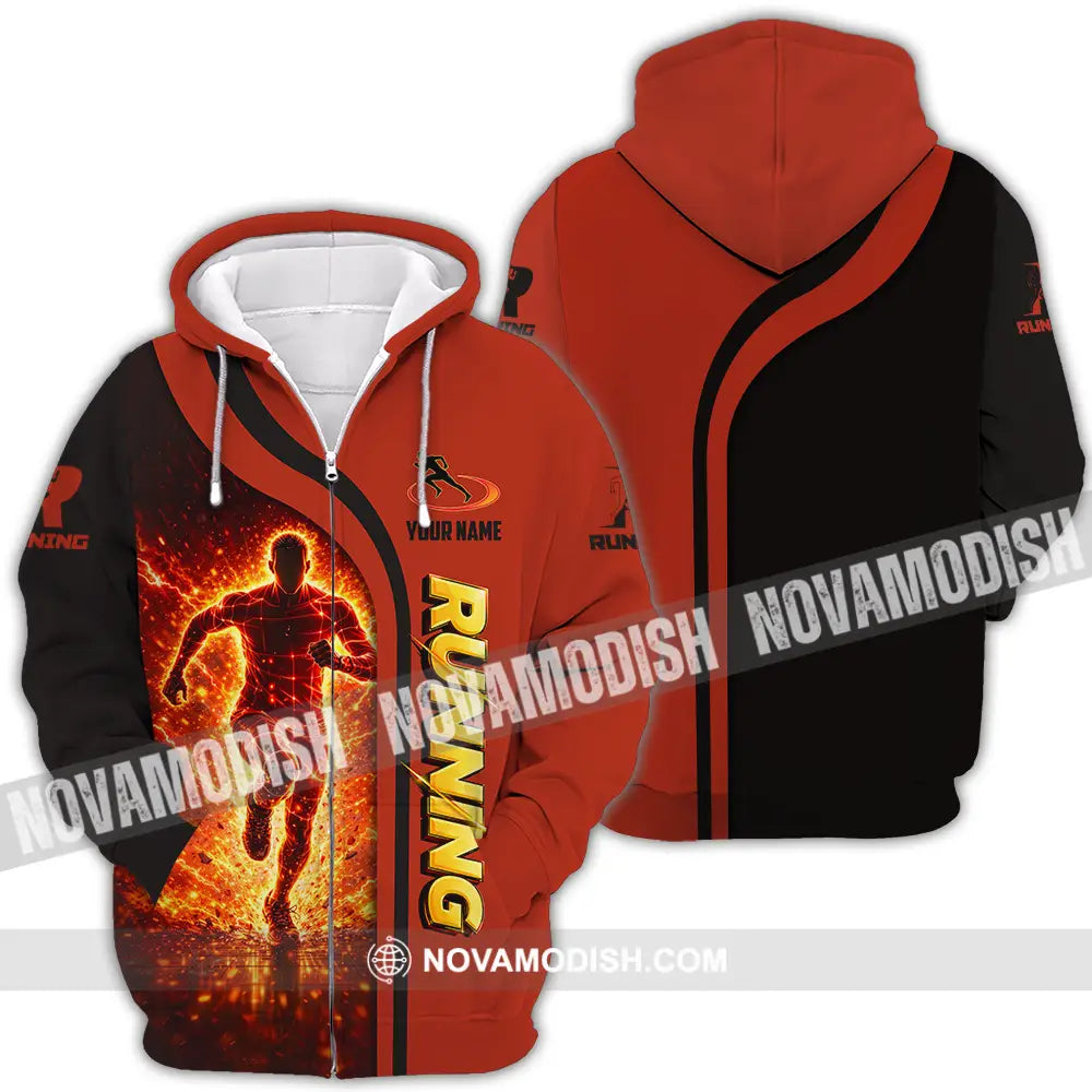 Unisex Shirt - Custom Running 3D Shirt - Zipper Hoodie / S - T-shirt