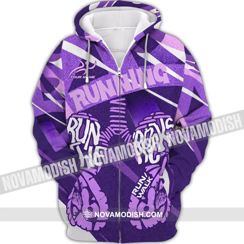 Unisex Shirt - Custom Running 3D Shirt Zipper Hoodie / S T-shirt