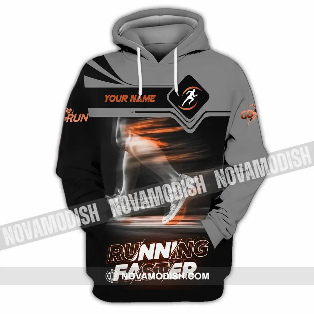 Unisex Shirt - Custom Running Faster 3D Shirt - Hoodie / S - T-shirt