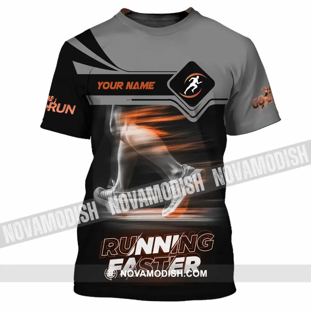Unisex Shirt - Custom Running Faster 3D Shirt - T-Shirt / S - T-shirt