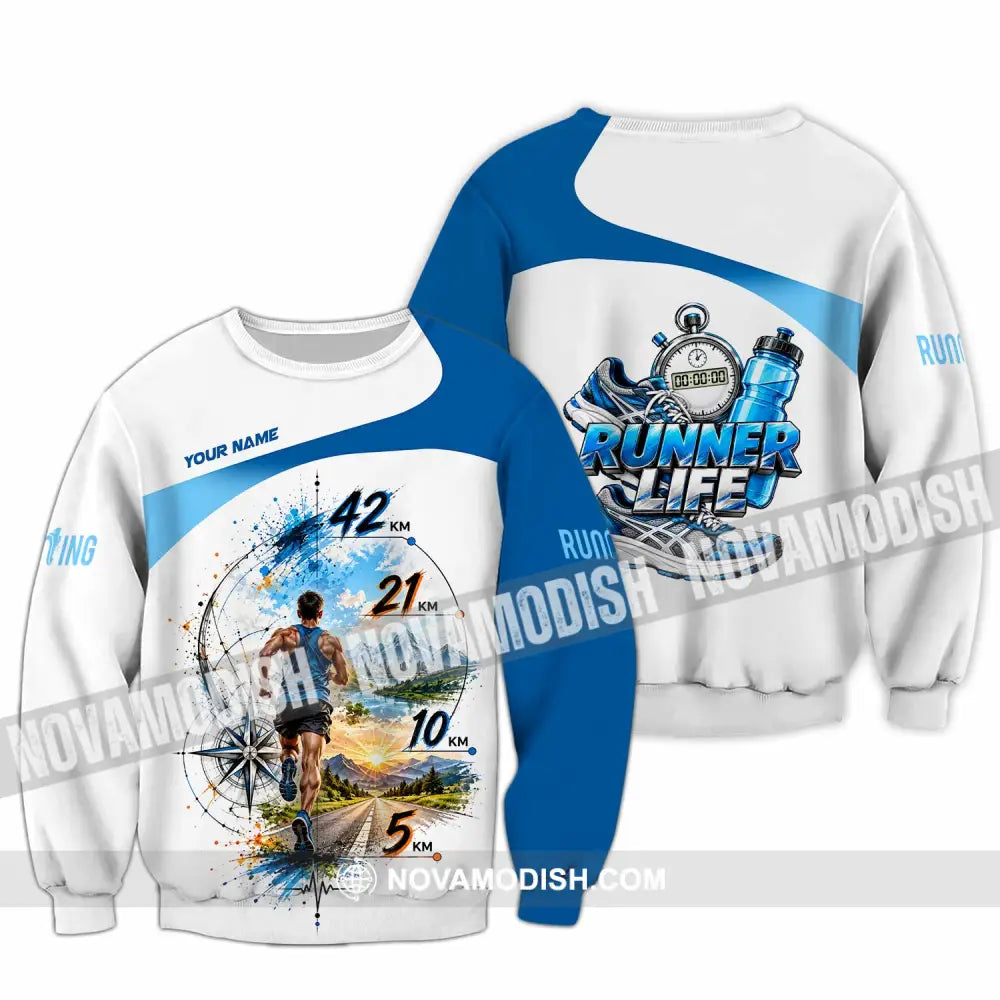 Unisex Shirt - Custom Running Life Shirt - Long Sleeve / S - T-shirt