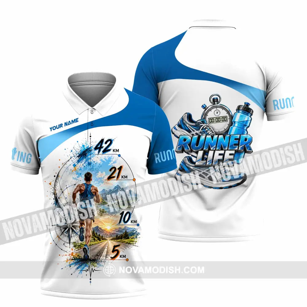 Unisex Shirt - Custom Running Life Shirt - Polo Shirt / S - T-shirt